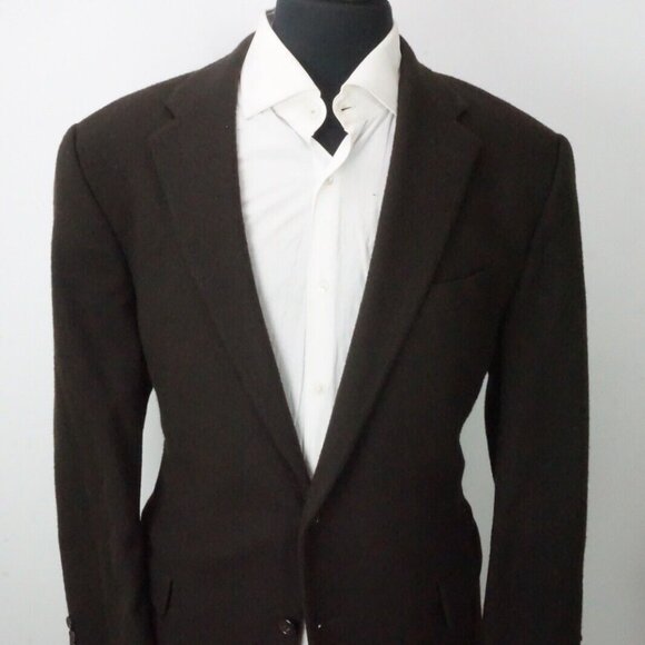 Polo by Ralph Lauren x Corneliani Brown 100% Cashmere Sport Coat Jacket Sz 46R - Picture 3 of 8